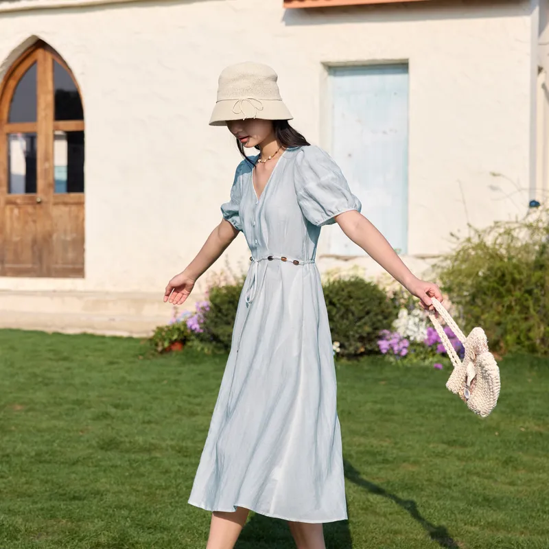 ZIHAN Short Sleeved Dress Women's-2