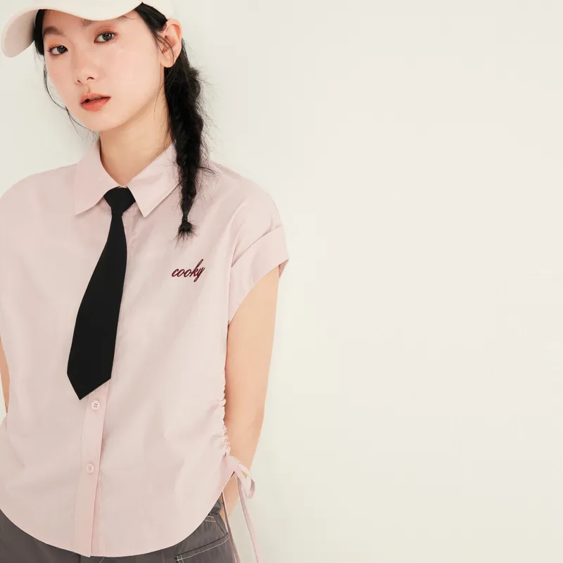 ZIHAN Short Sleeved Shirt Women's-3