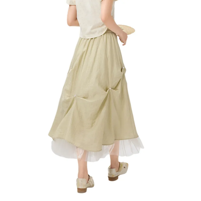 ZIHAN Casual Long Skirt Women's-6