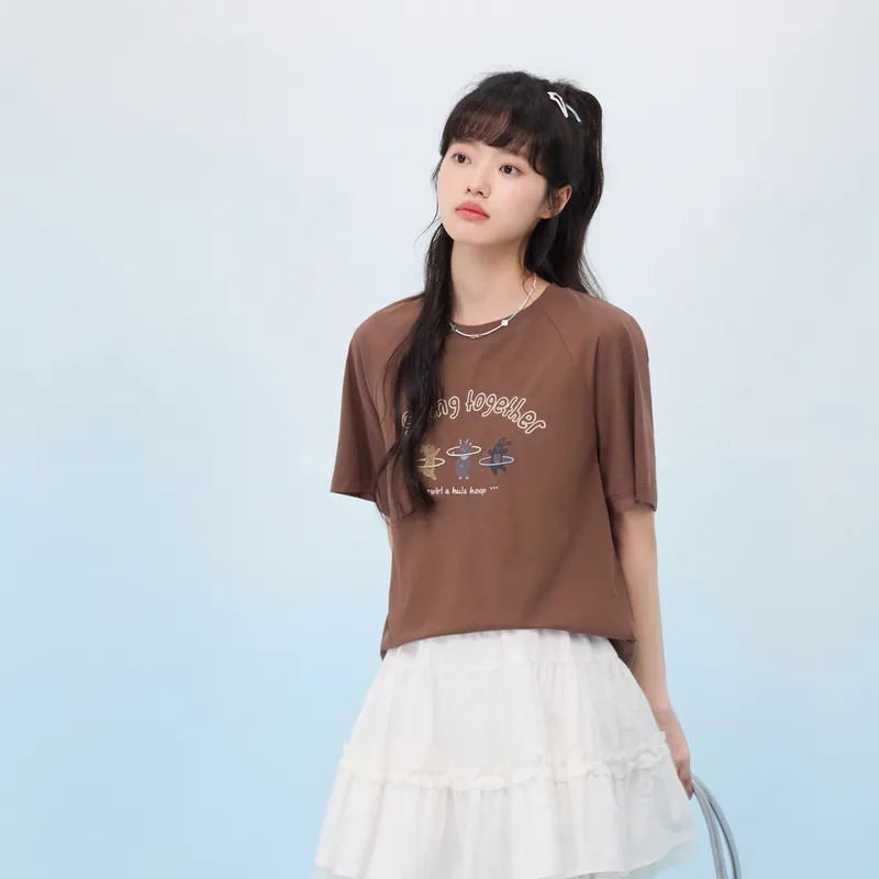 ZIHAN Raglan Sleeve T Shirt Women's-9
