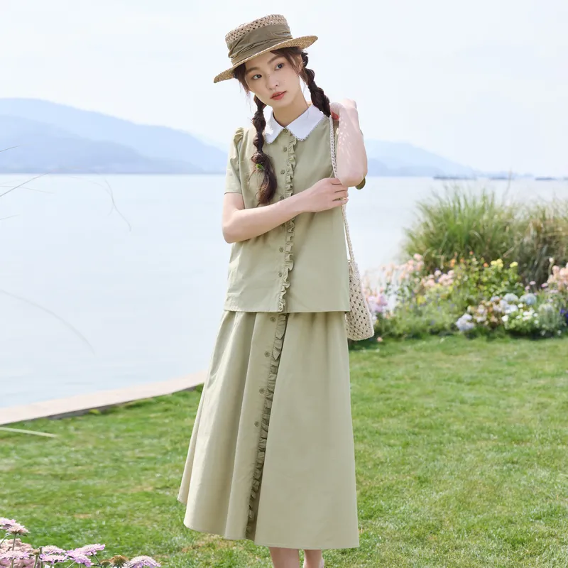 ZIHAN Two Piece Skirt Sets Women's-1
