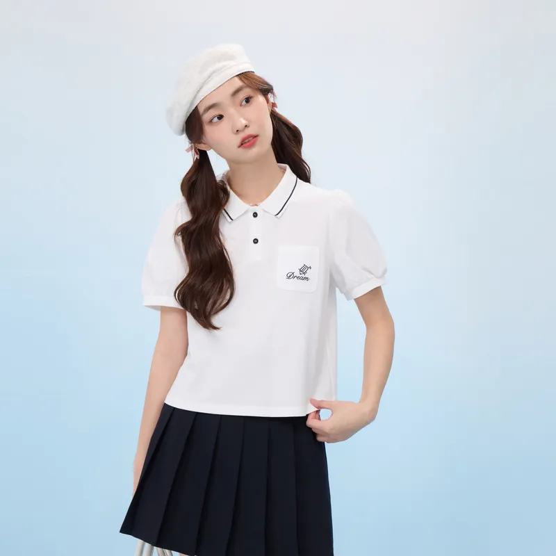 ZIHAN Polo Shirts Women's White-1