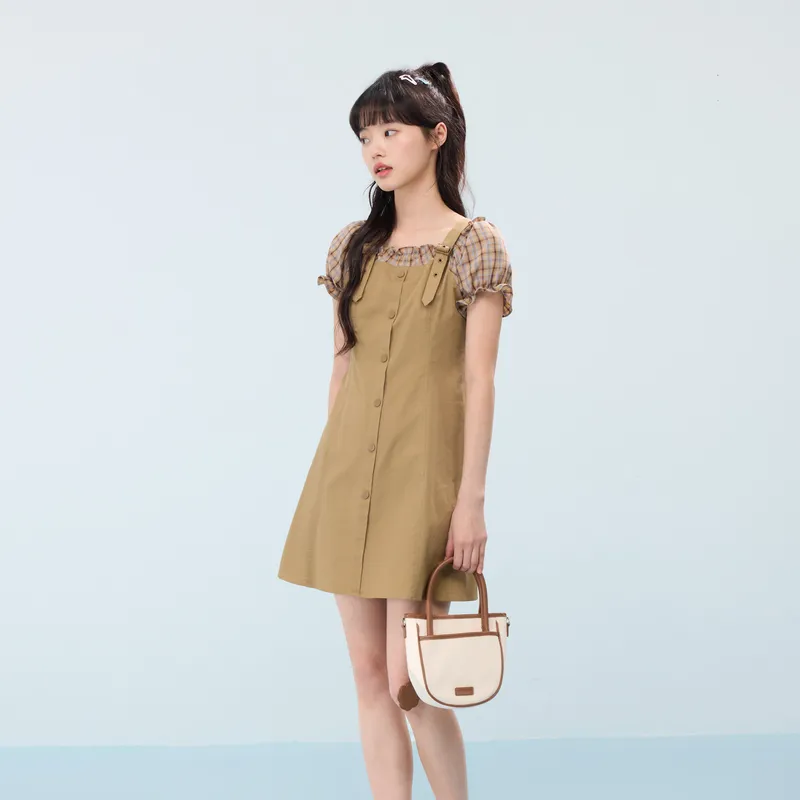 ZIHAN Short Sleeved Dress Women's-3