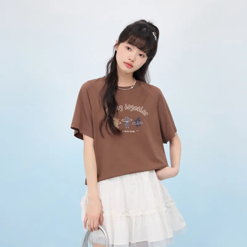 ZIHAN Raglan Sleeve T Shirt Women's-7
