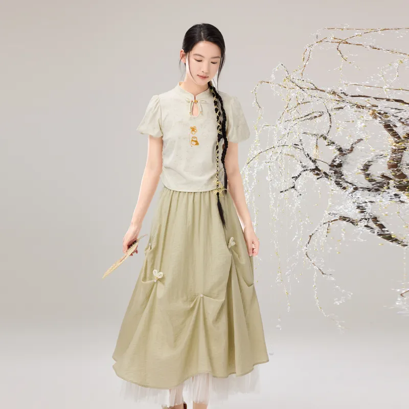 ZIHAN Casual Long Skirt Women's-9