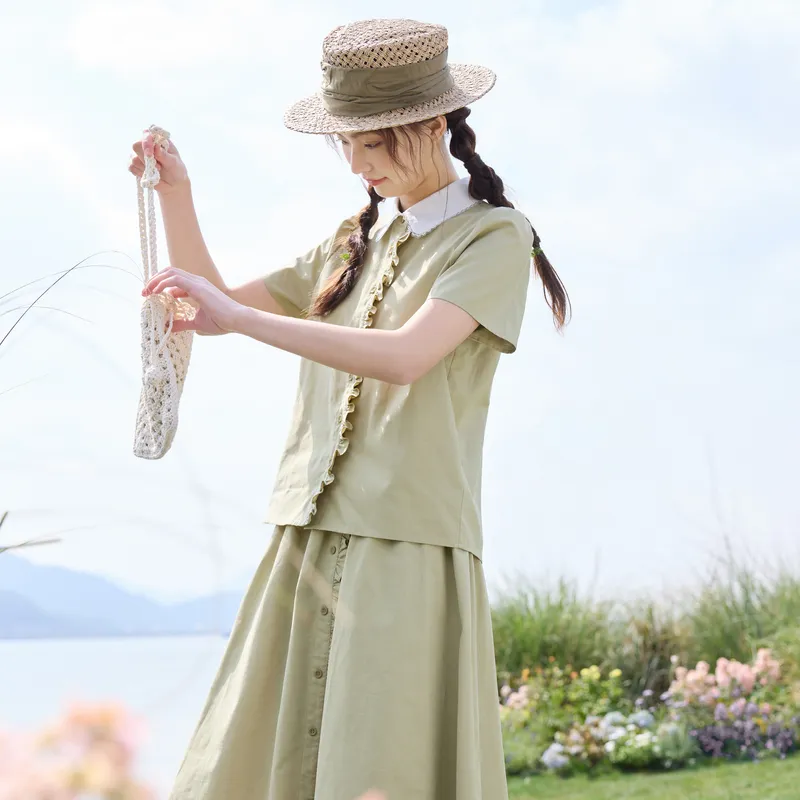 ZIHAN Two Piece Skirt Sets Women's-3
