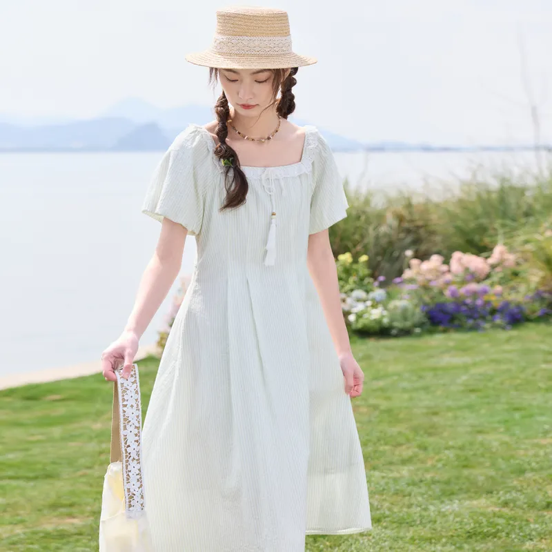 ZIHAN Short Sleeved Dress Women's-9