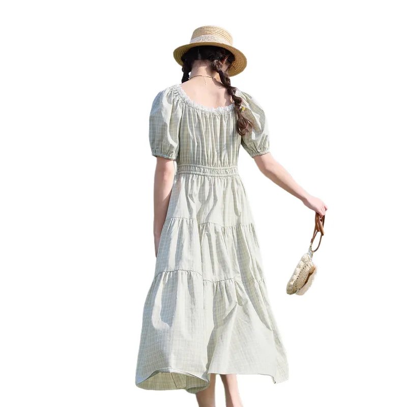 ZIHAN Short Sleeved Dress Women's-11