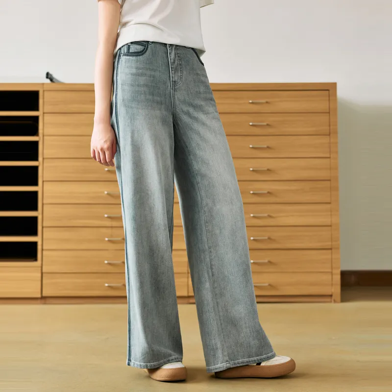 ZIHAN Jeans Women's Gray-3