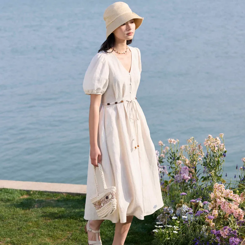 ZIHAN Short Sleeved Dress Women's-6