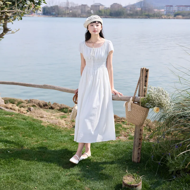 ZIHAN Short Sleeved Dress Women's-2