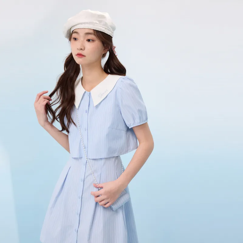 ZIHAN Short Sleeved Dress Women's-4