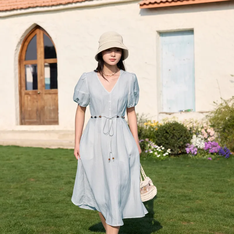 ZIHAN Short Sleeved Dress Women's-1