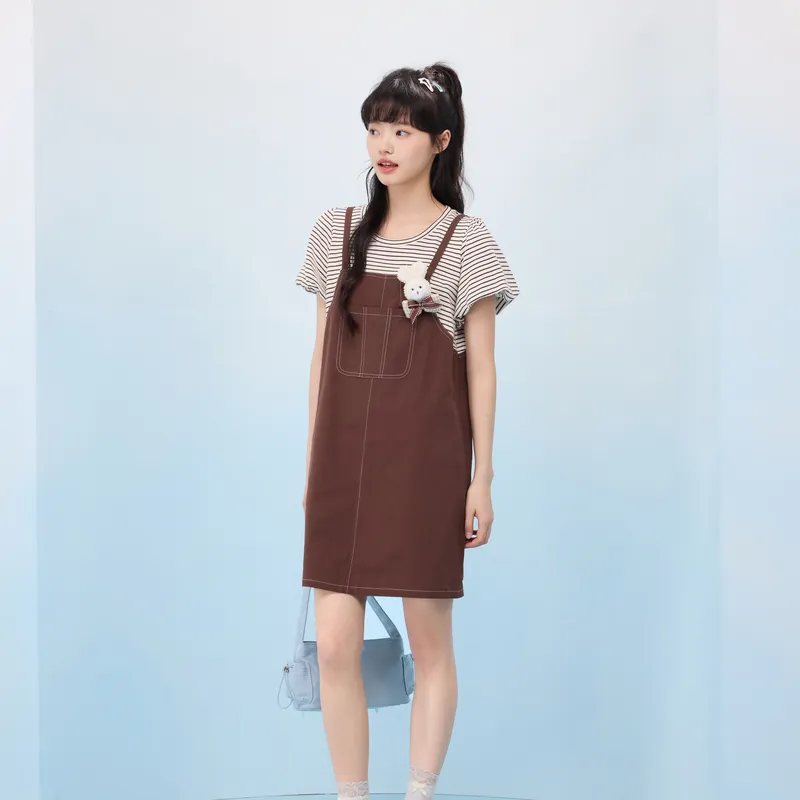 ZIHAN Short Sleeved Dress Women's-3