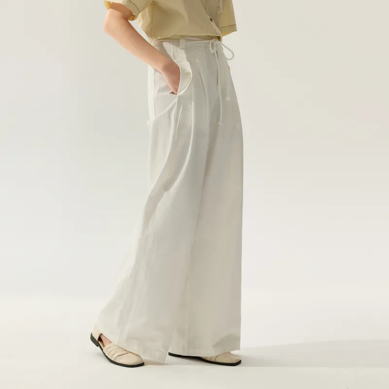 ZIHAN Casual Pants Women's White-2