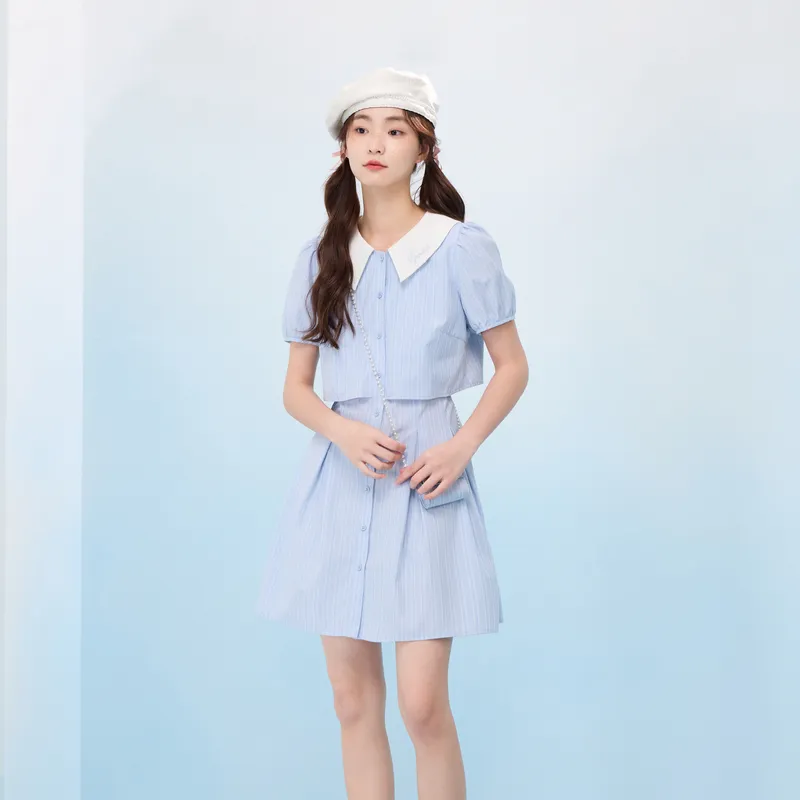 ZIHAN Short Sleeved Dress Women's-2