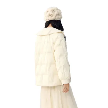 ZIHAN Down Jacket Women's Beige Gold