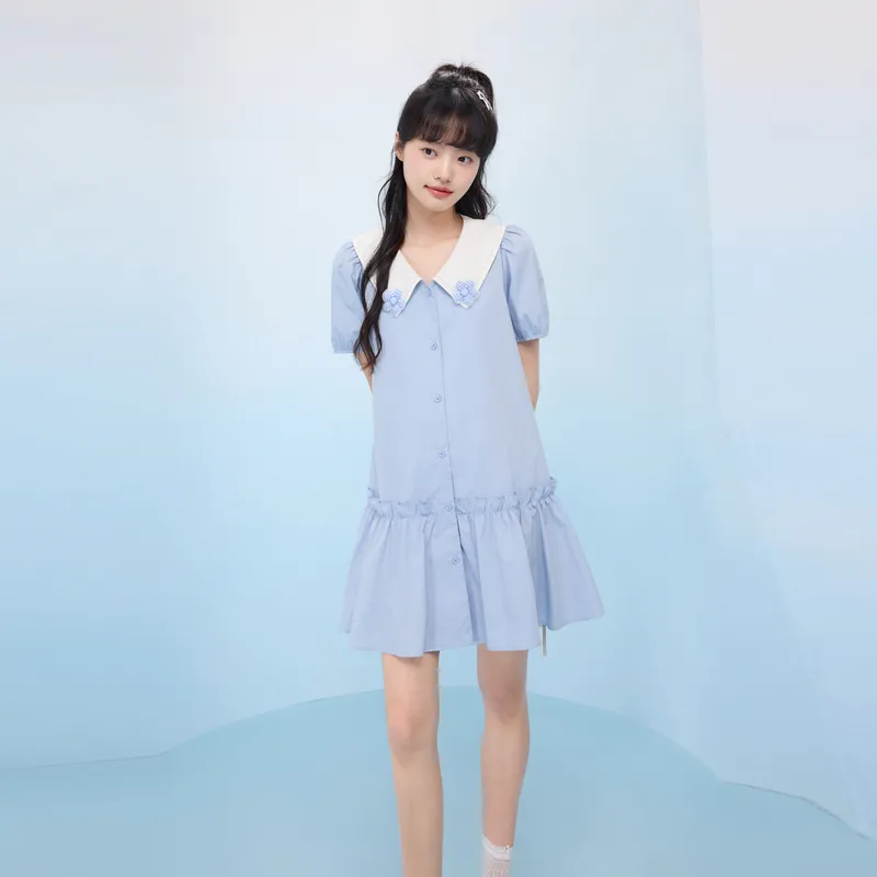 ZIHAN Short Sleeved Dress Women's-8