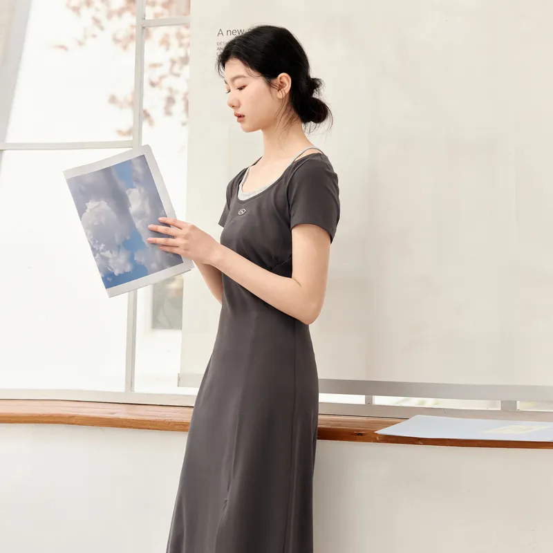 ZIHAN Dress Women's Silent Gray-3