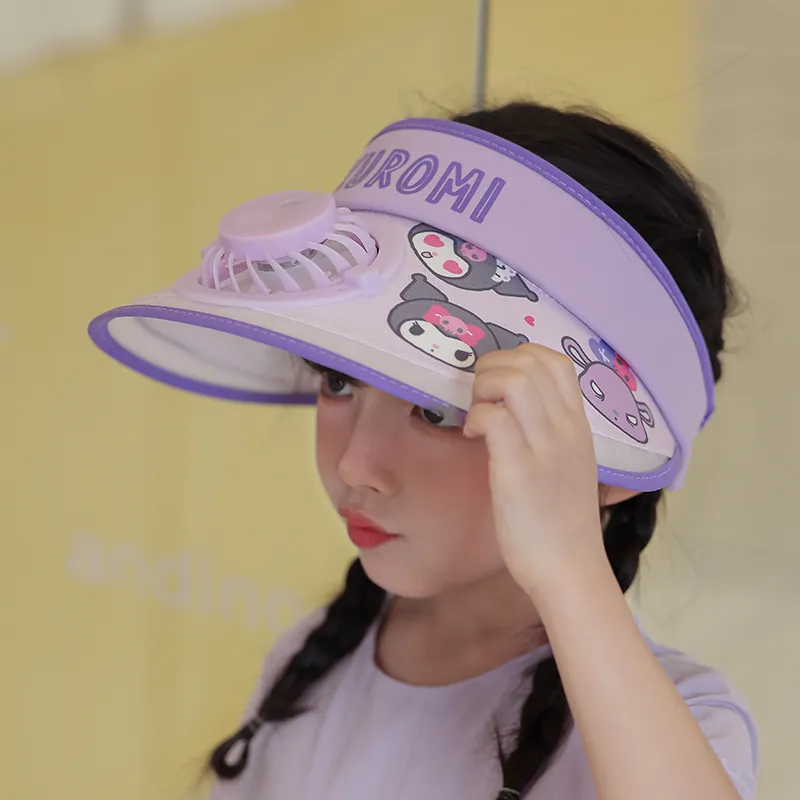 Sanrio Kuromi My Melody Polyamide Sun Protection Hats Kids'-2