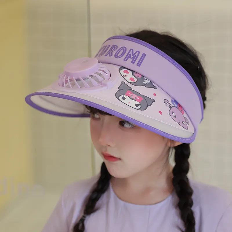 Sanrio Kuromi My Melody Polyamide Sun Protection Hats Kids'-3