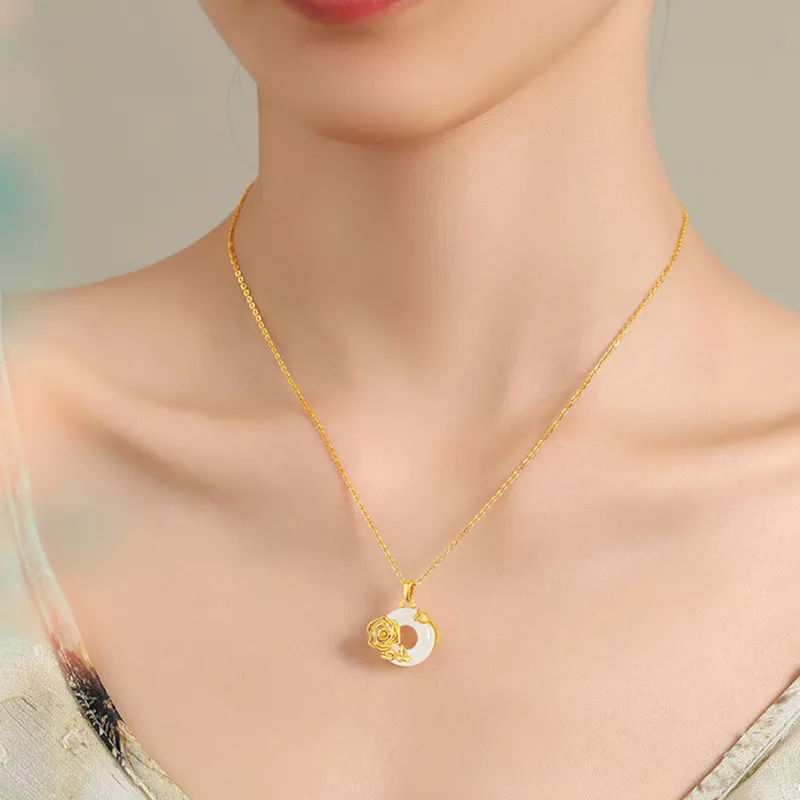 Celebrate The Great Blessing Chalcedony Necklaces Women's-4