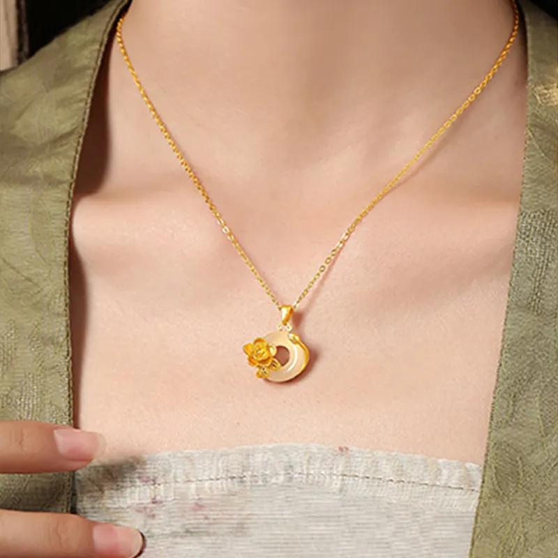 Celebrate The Great Blessing Chalcedony Necklaces Women's-3