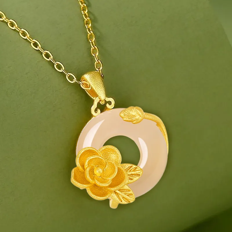 Celebrate The Great Blessing Chalcedony Necklaces Women's-2