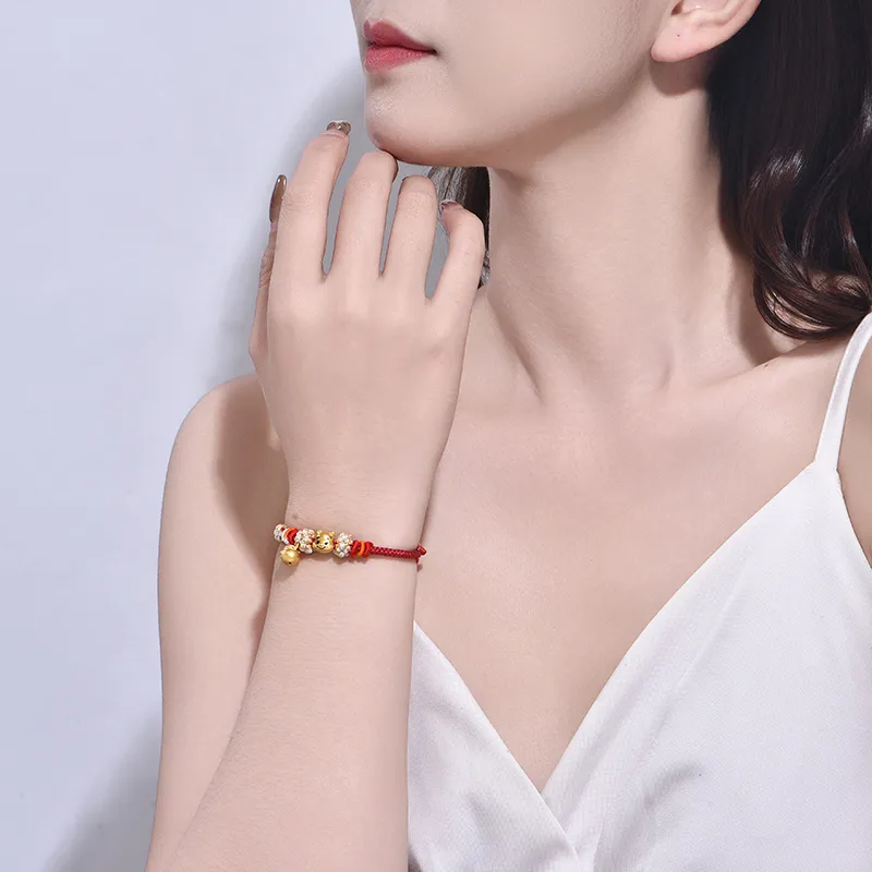 Celebrate the Great Blessing Gold Bracelet Unisex-11