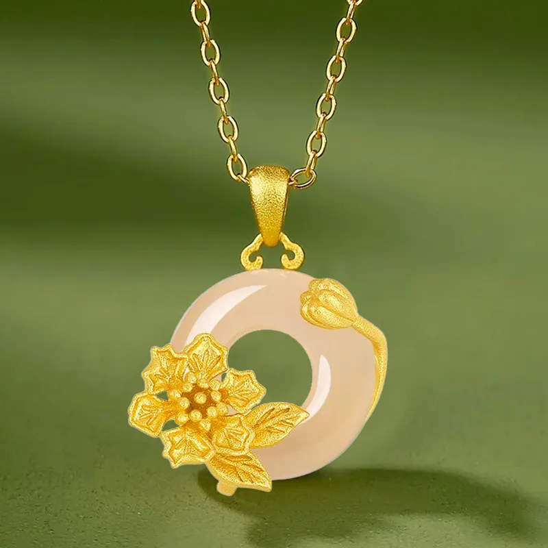 Celebrate The Great Blessing Chalcedony Necklaces Women's-1