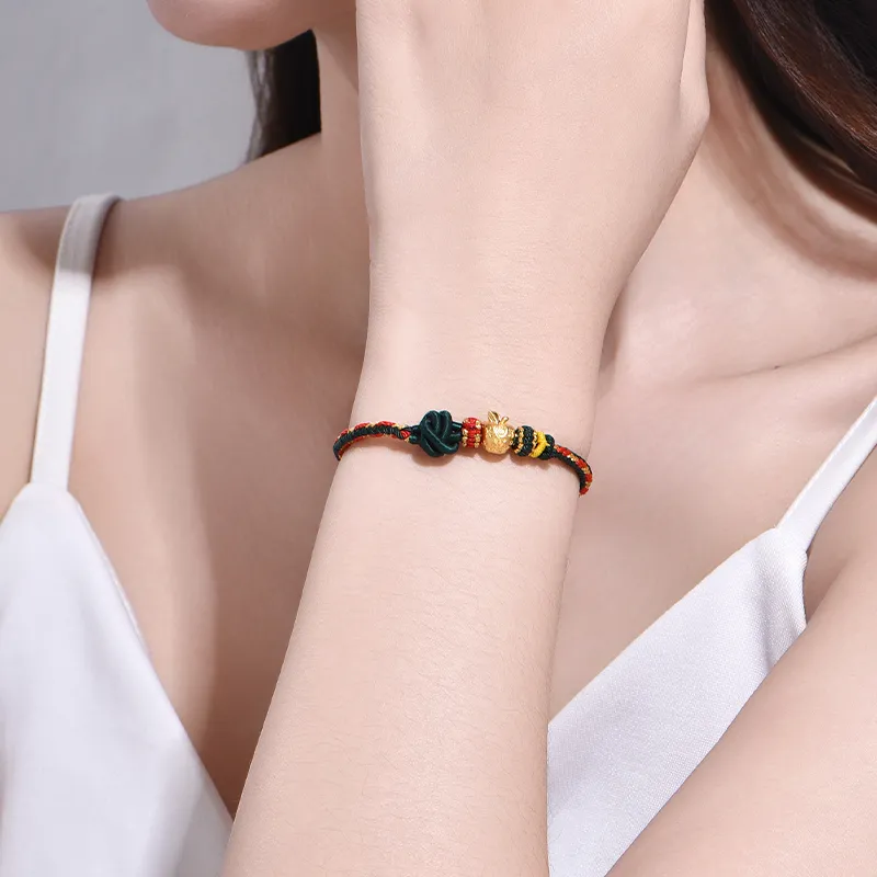Celebrate the Great Blessing Gold Bracelet Unisex-3