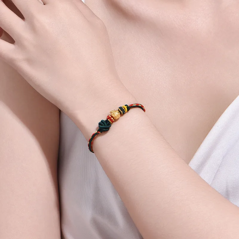 Celebrate the Great Blessing Gold Bracelet Unisex-4