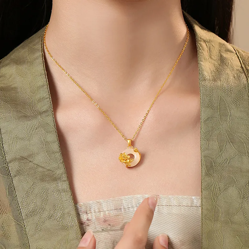 Celebrate The Great Blessing Chalcedony Necklaces Women's-3