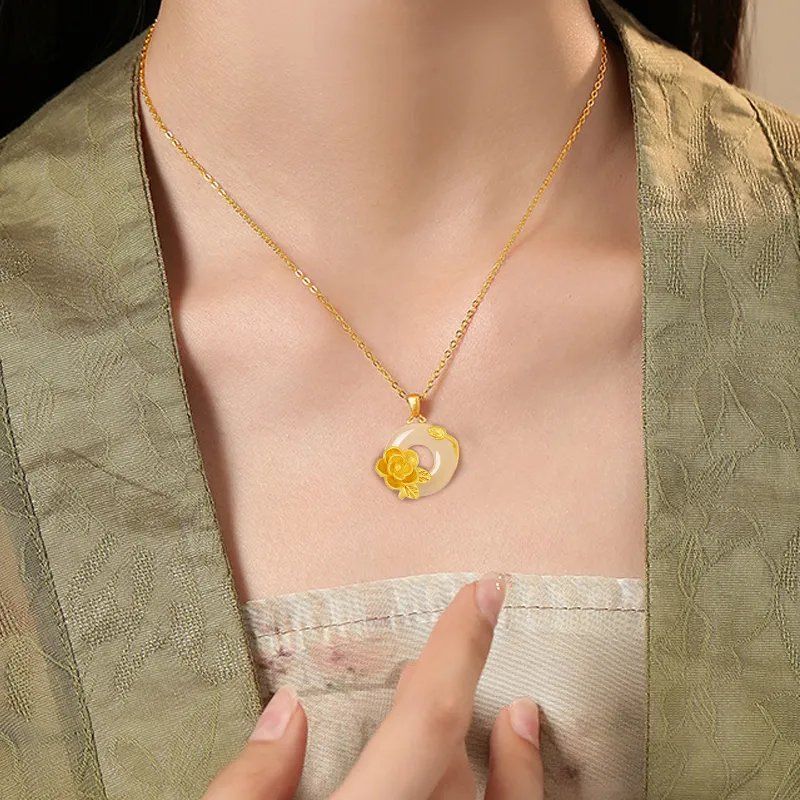 Celebrate The Great Blessing Chalcedony Necklaces Women's-4