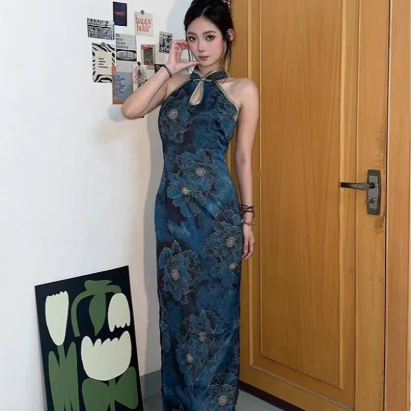 Aghr Sleeveless Dress Women's Blue-3