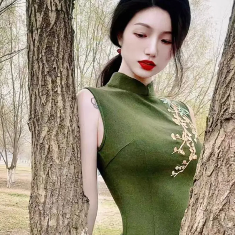 Aghr Sleeveless Dress Women's Green-3