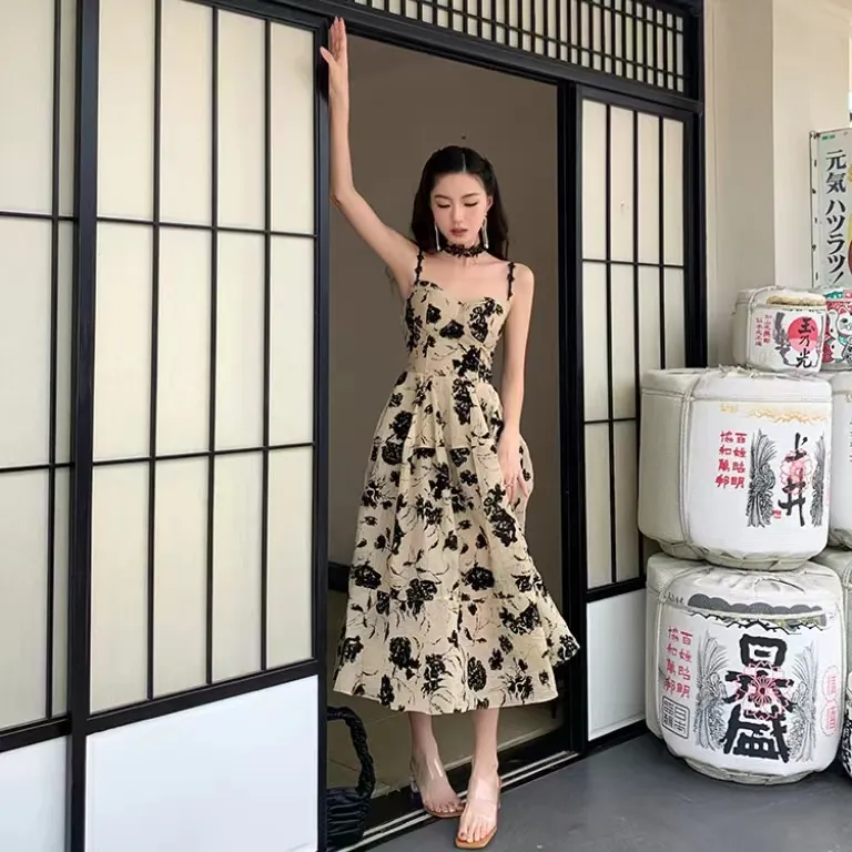 KUNZHUDAXIANG Slip Dress Women's-11