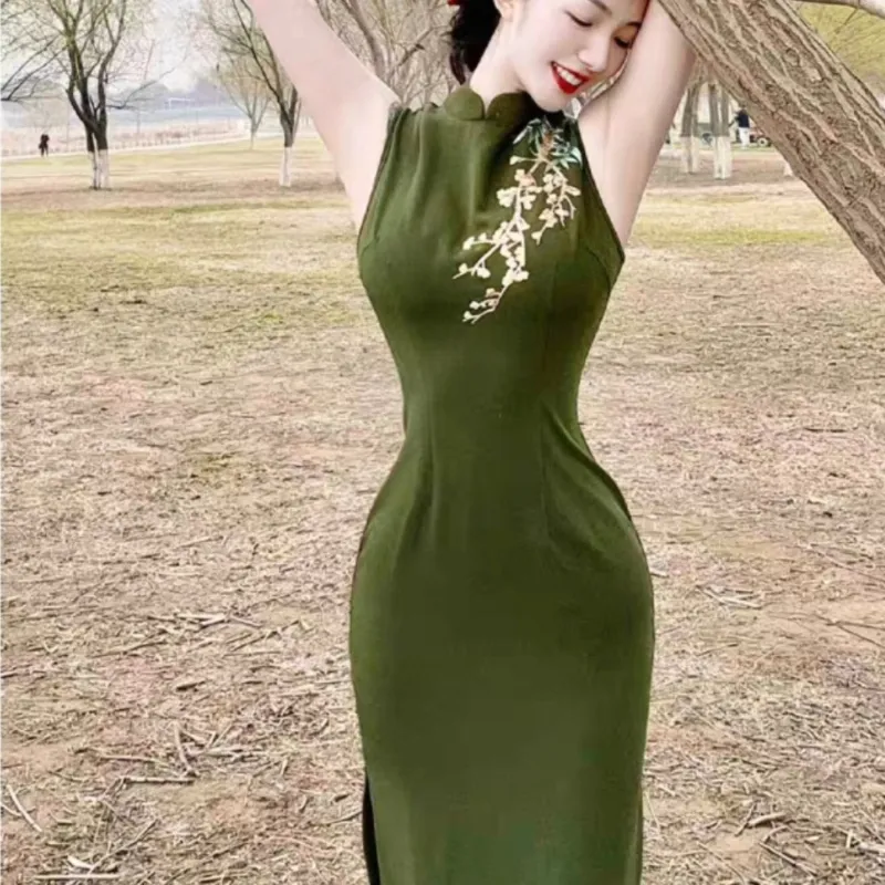 Aghr Sleeveless Dress Women's Green-4