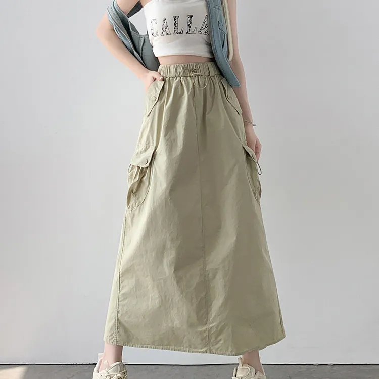 Aghr Casual Long Skirts Women's-2