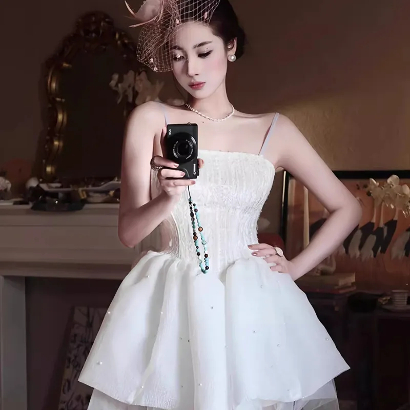 Aghr Slip Dress Women's Swan White-3