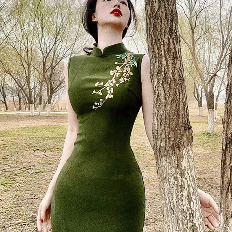 Aghr Sleeveless Dress Women's Green-1