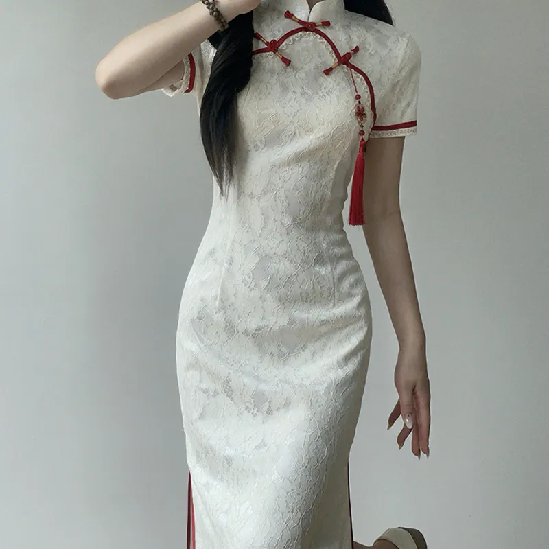 Aghr Short Sleeved Dress Women's White-3
