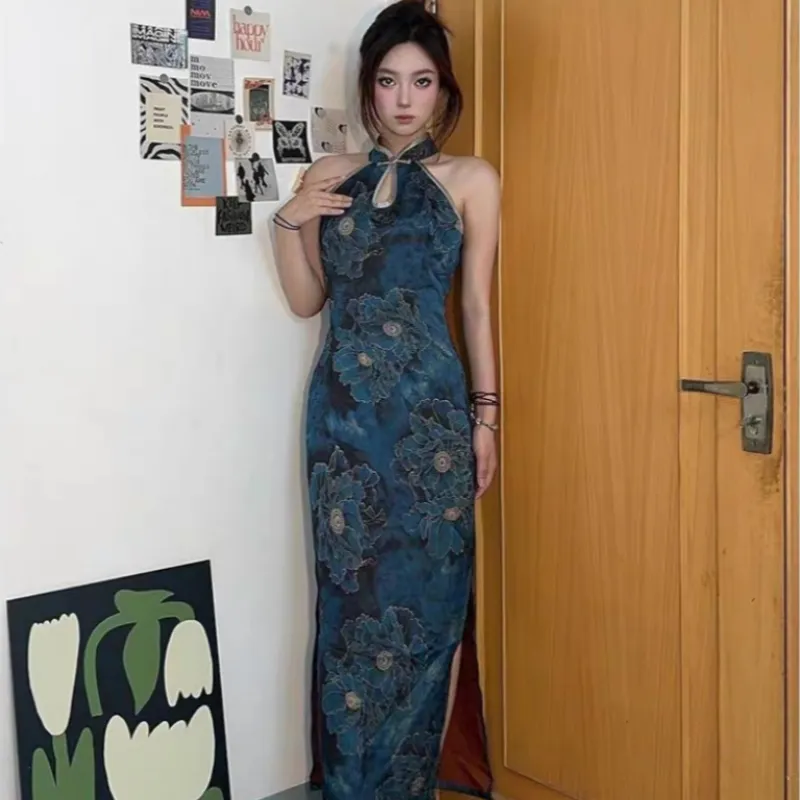 Aghr Sleeveless Dress Women's Blue-4