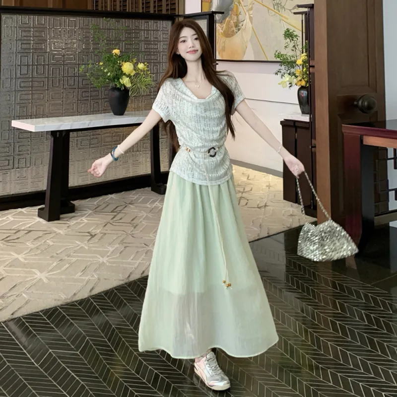 Aghr Two Piece Skirt Sets Women's-2