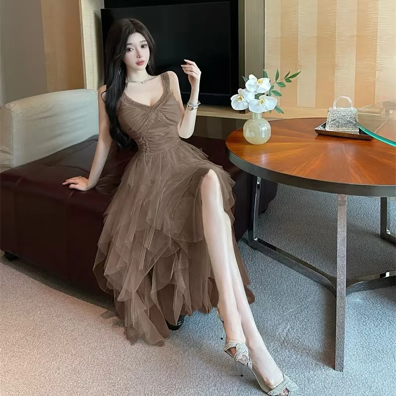 COVER TIME Slip Dresses Women's-2