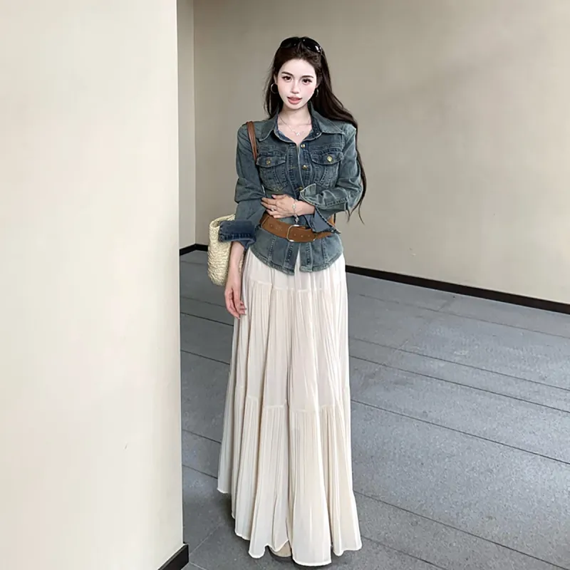 KUNZHUDAXIANG Fashion Skirt Set Women's-3