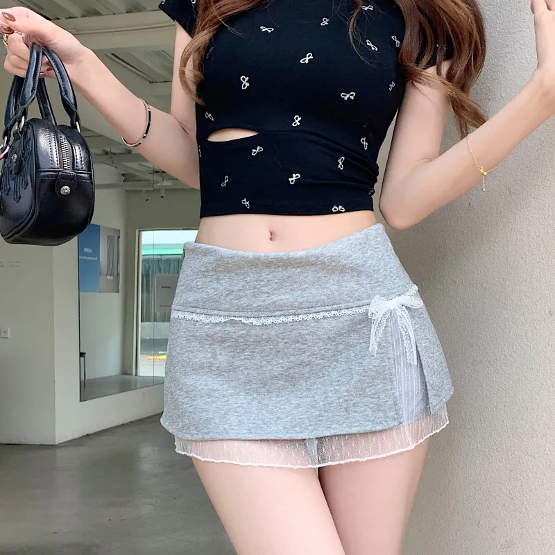 Aghr Casual Short Skirts Women's-2