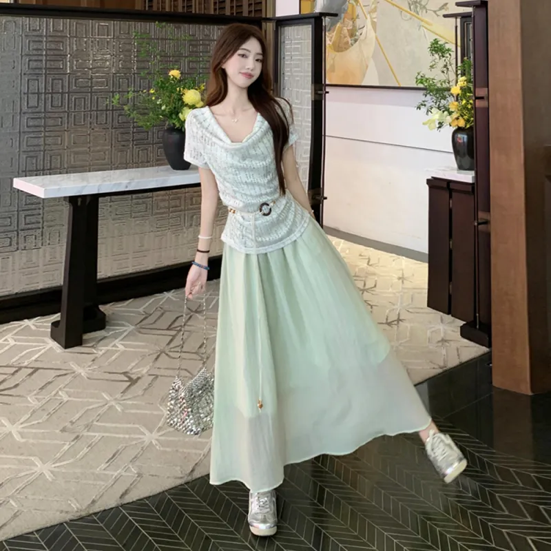 Aghr Two Piece Skirt Sets Women's-3