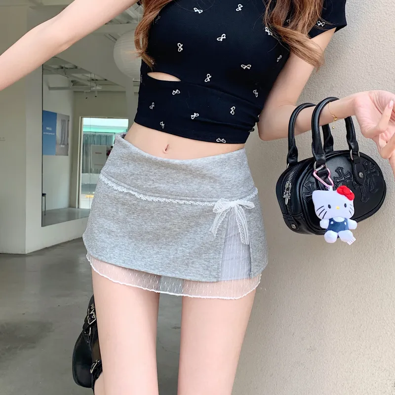 Aghr Casual Short Skirts Women's-3