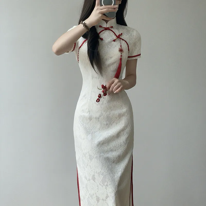Aghr Short Sleeved Dress Women's White-4